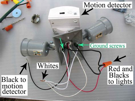 motion sensor light junction box|how to wire motion sensor.